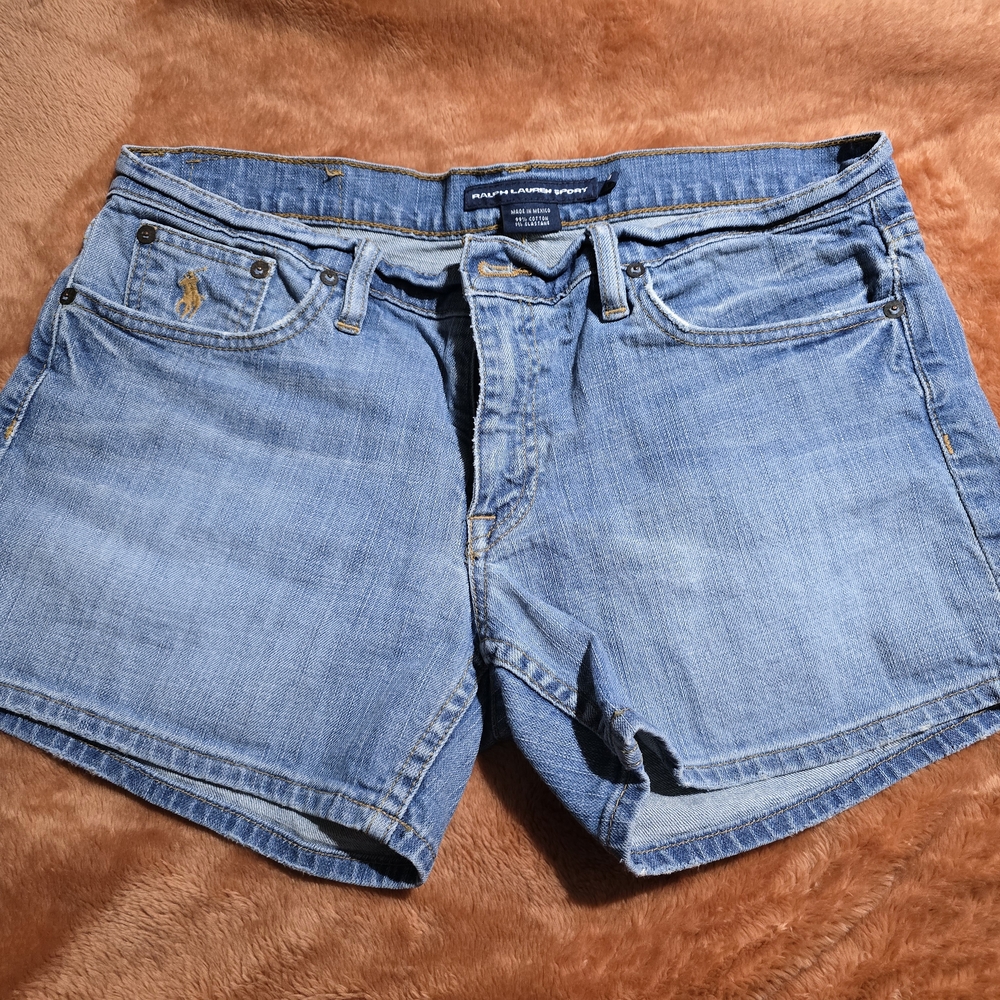 Ralph Lauren Blue Label Brand Women's Blue Denim Shorts